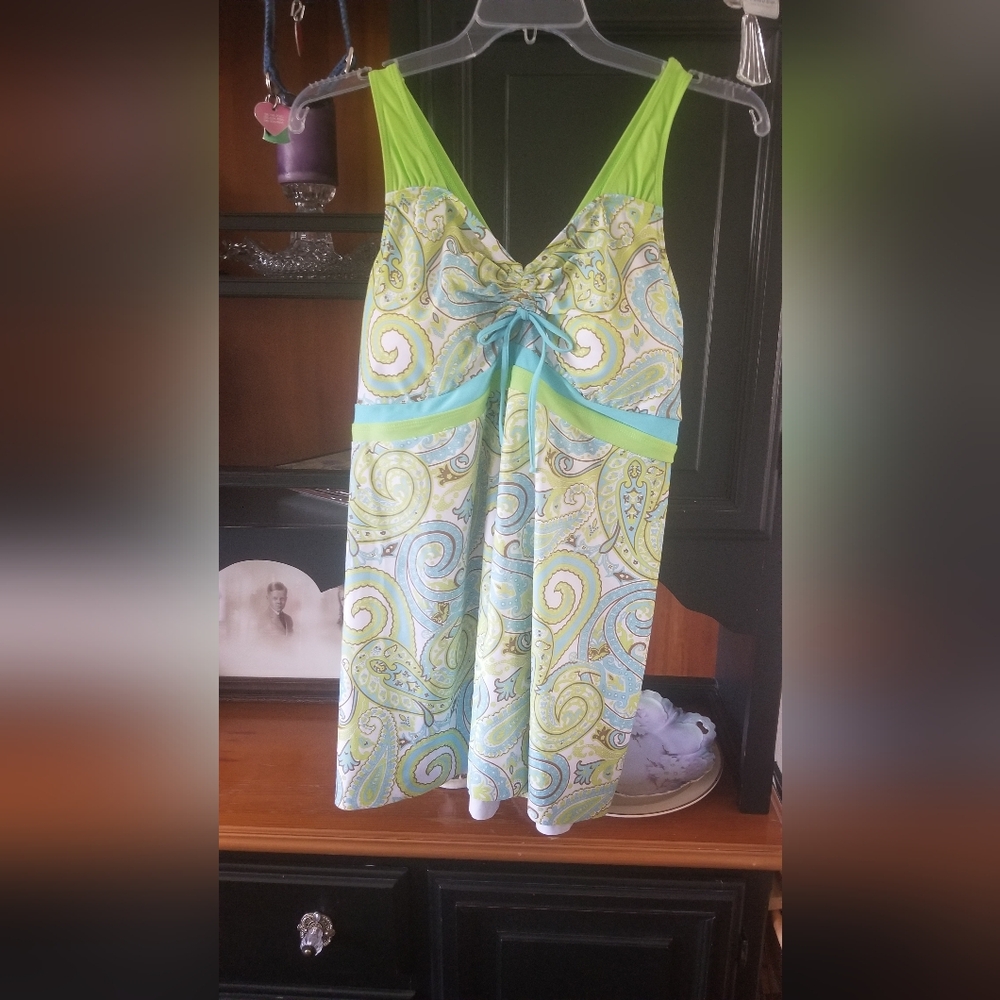Womens Plus Size Swim Dress And Bottoms Worn Once